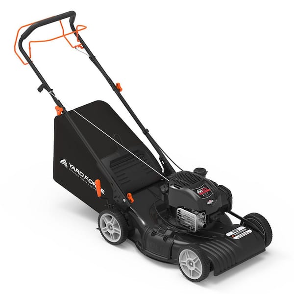 YARD FORCE 21 in. 150cc Briggs & Stratton Just Check and Add Self-Propelled FWD Gas Walk Behind Mower