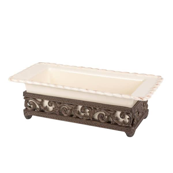 GG COLLECTION Stoneware Loaf Dish/Metal Base Bakeware