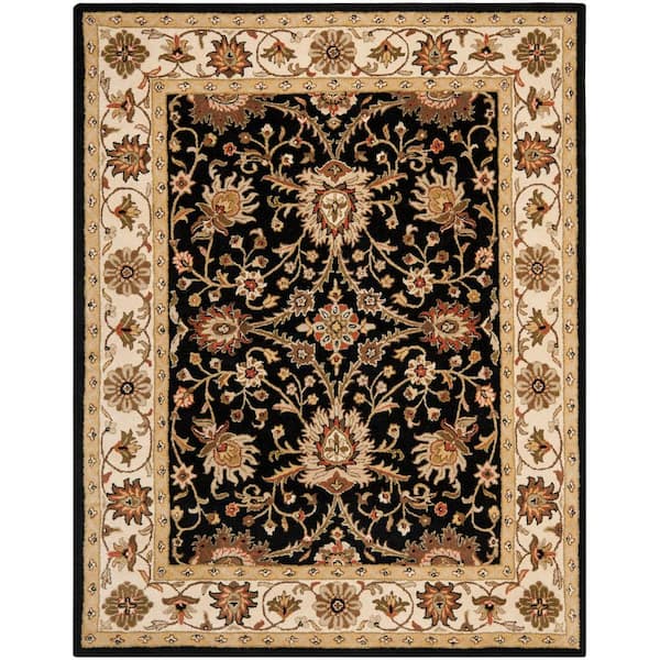 SAFAVIEH Antiquity Black 10 ft. x 14 ft. Border Area Rug