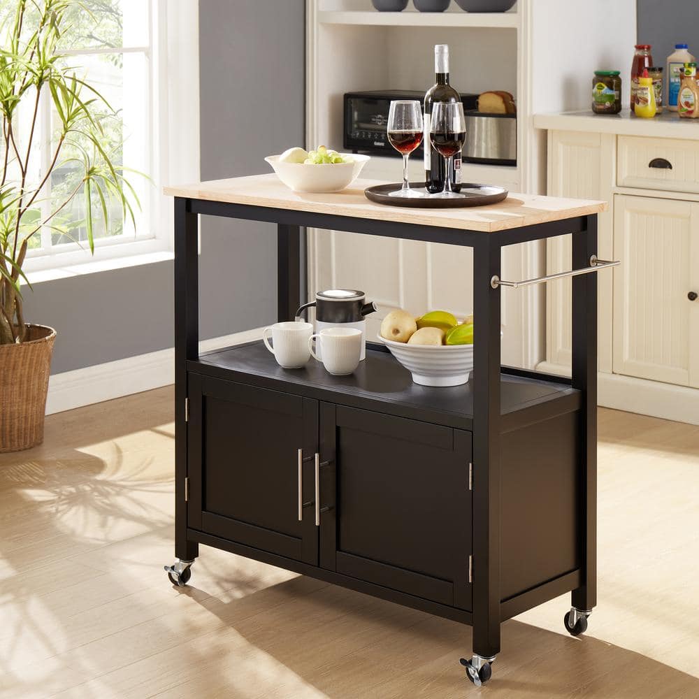 Margo Black Service Kitchen Cart - thumbnail 8