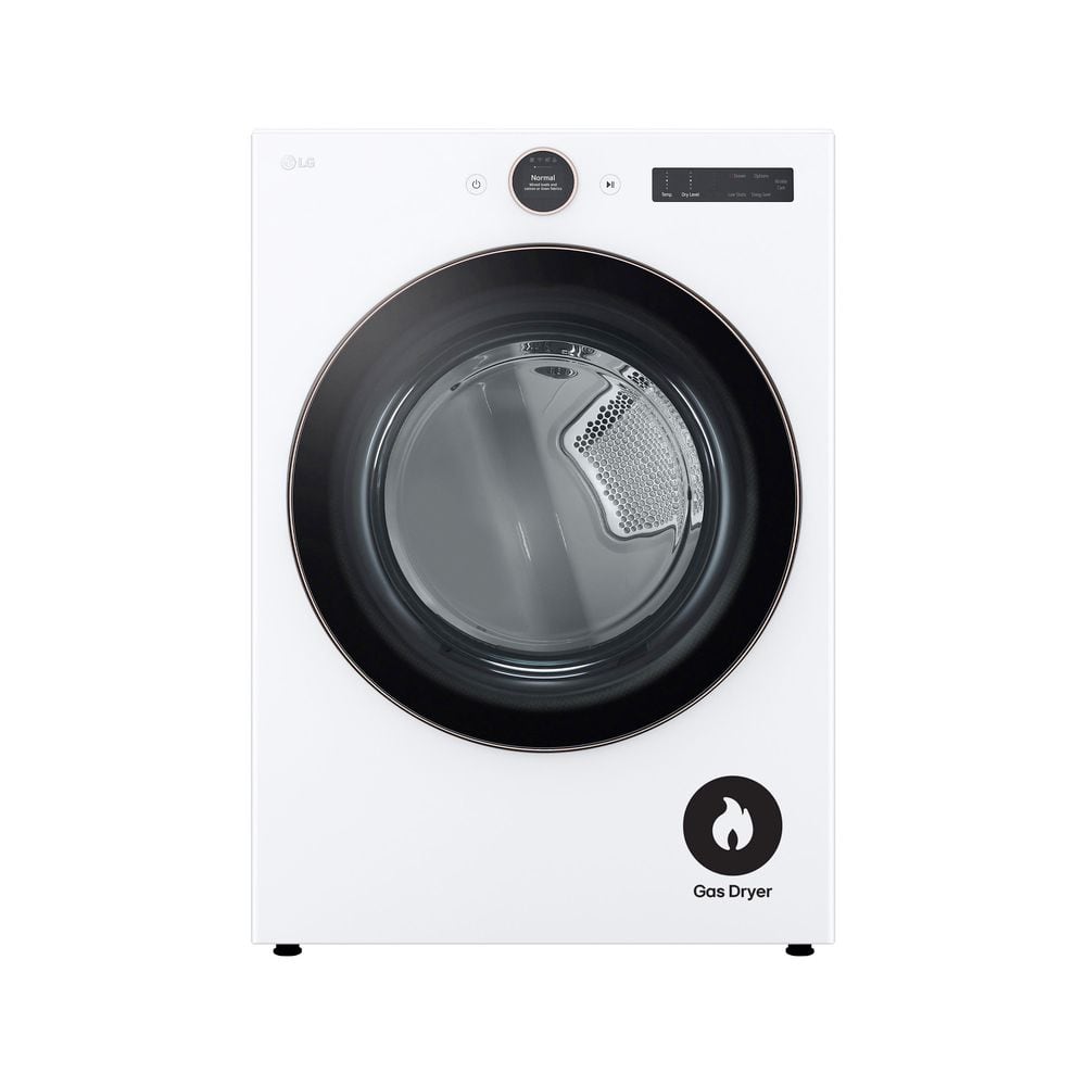 7.4 cu. ft. Vented Stackable SMART Gas Dryer in White with TurboSteam and AI Sensor Dry Technology