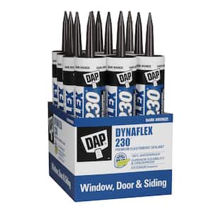 Dynaflex 230 10.1 oz. Dark Bronze Premium Exterior/Interior Window, Door and Trim Sealant (12-Pack)
