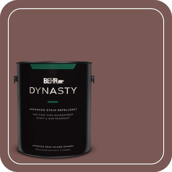BEHR DYNASTY 1 gal. #700B-6 Sequoia Dusk Semi-Gloss Enamel Interior Stain-Blocking Paint & Primer