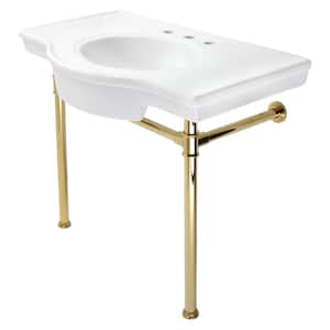 Water Creation Embassy 30 Wide Single Wash Stand Only in Polished Nickel (PVD) Finish