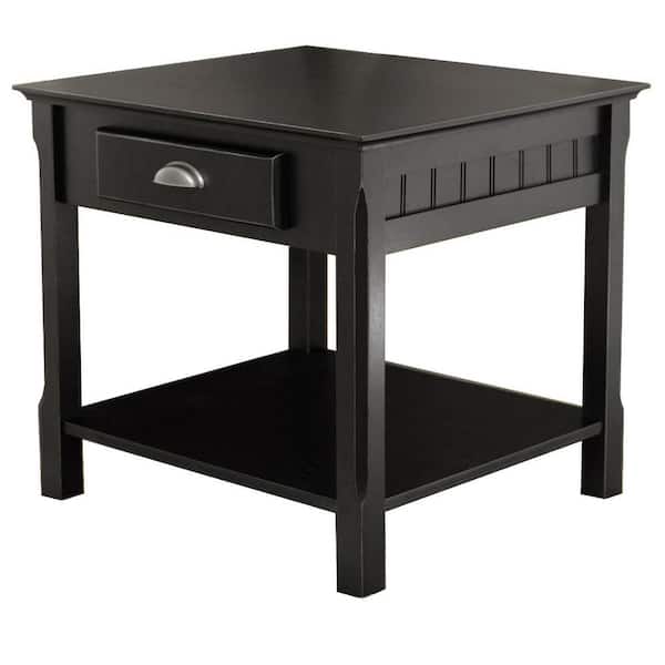 WINSOME WOOD Timber Black End Table