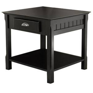 Winsome Wood Maya Black End Table 93219 The Home Depot