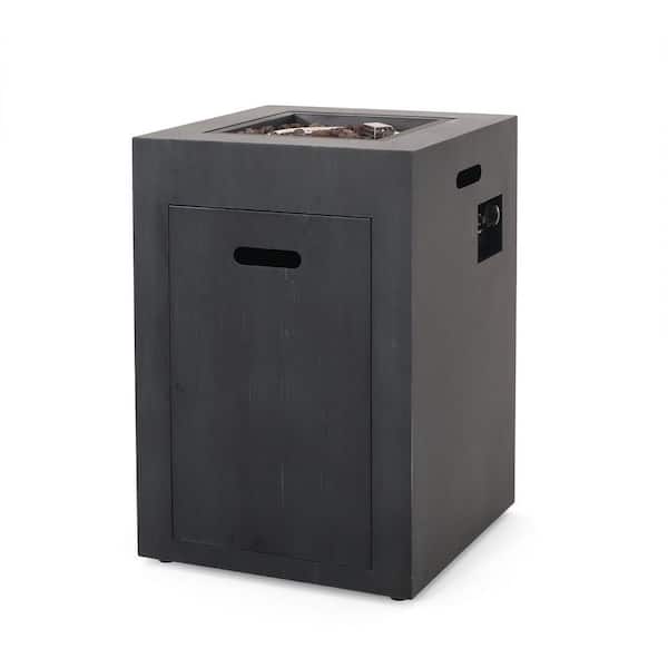 19.5 in. Outdoor 30000 Btu Propane Iron Patio Fire Pit in Black