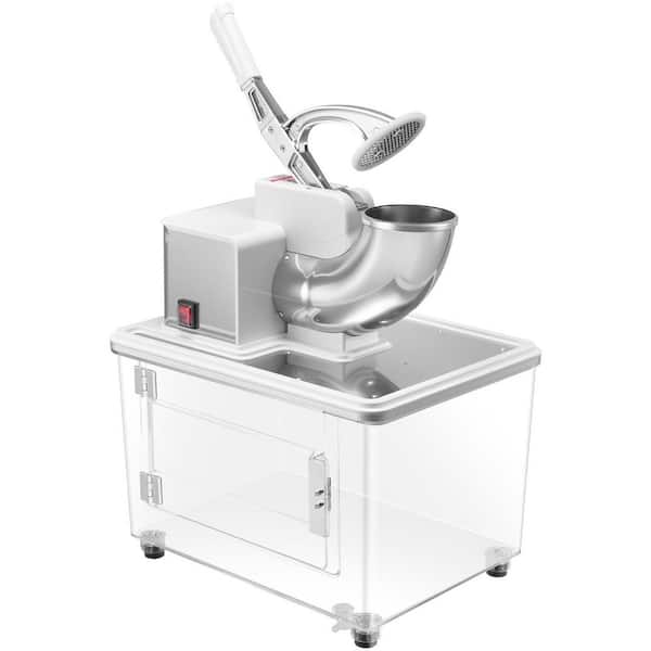 Ice Shaver 10576 oz. /H Electric Snow Cone Machine Stainless Steel 350-Watt Ice Crushers Machine Ice Maker Silver