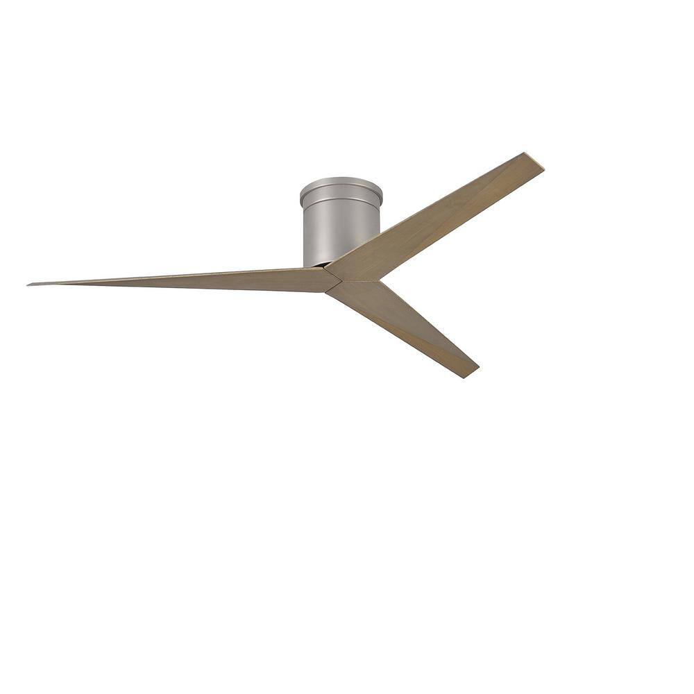 Atlas Eliza 56 in. Indoor/Outdoor Brushed Nickel Ceiling Fan with Remote Control and Wall Control -  EKH-BN-GA