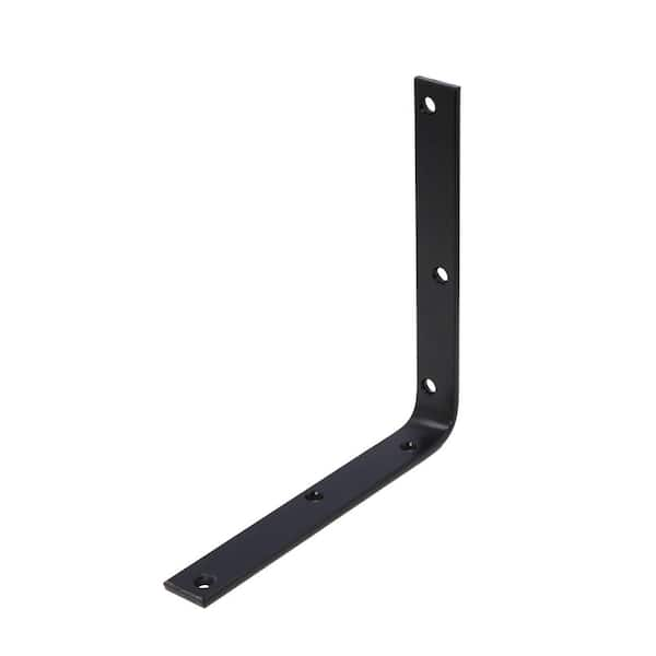 Everbilt 8 in. Black Corner Brace (4-Pack) 12704 - The Home Depot