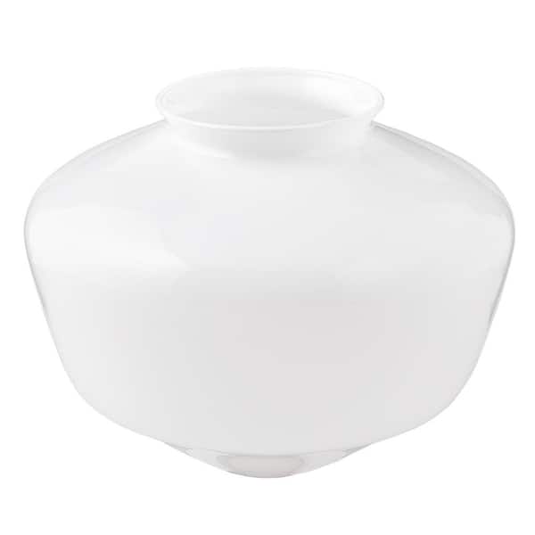 Unbranded 4 in. Fitter Opal White Glass Schoolhouse Flush Mount Lamp Shade