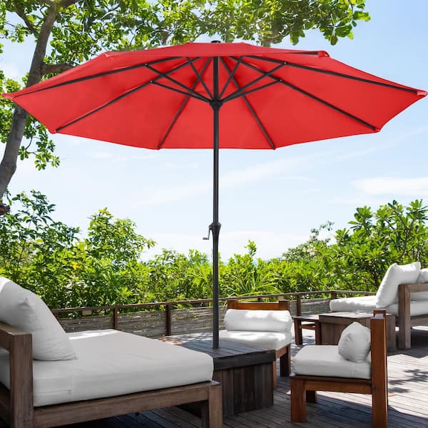 customizable patio umbrellas Weatherproof Custom Patio Umbrella Sun Shade | Push Button Tilt, Hand Crank Lift | 270 GSM, Octagon Design, Umbrella Print