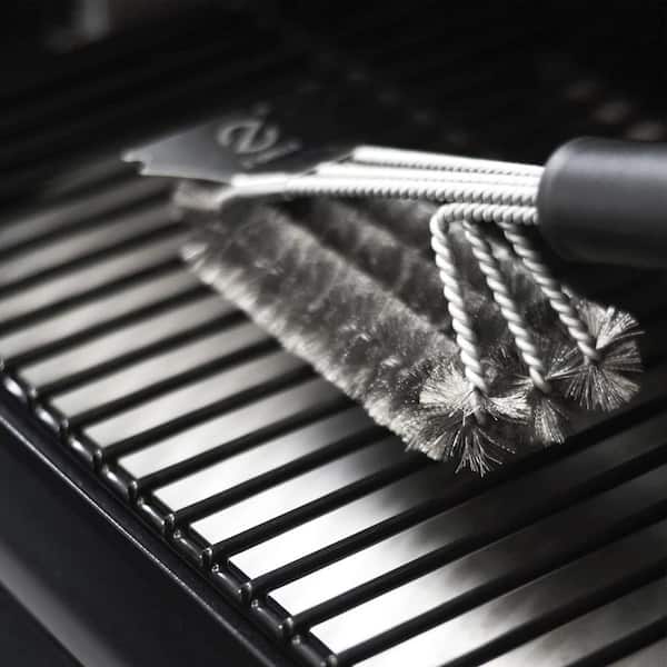 Permasteel Triple Head Stainless Steel BBQ Grill Cleaning Brush & Reviews