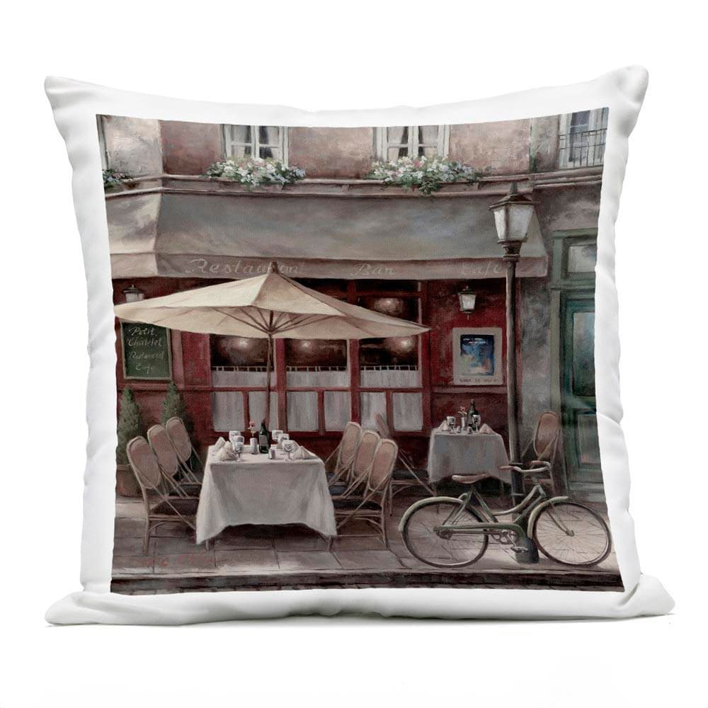 Outside Dining Bistro Brown Square Outdoor Throw Pillow price history on PriceWatchPro