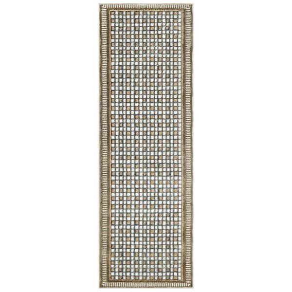 Nordic Multicolor 2 ft. x 8 ft. Geometric Contemporary Runner Area Rug