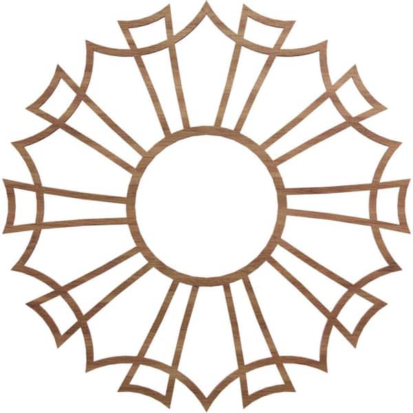 Ekena Millwork 0.25 in. x 6.375 in. x 18 in. Wood Medallion Moulding