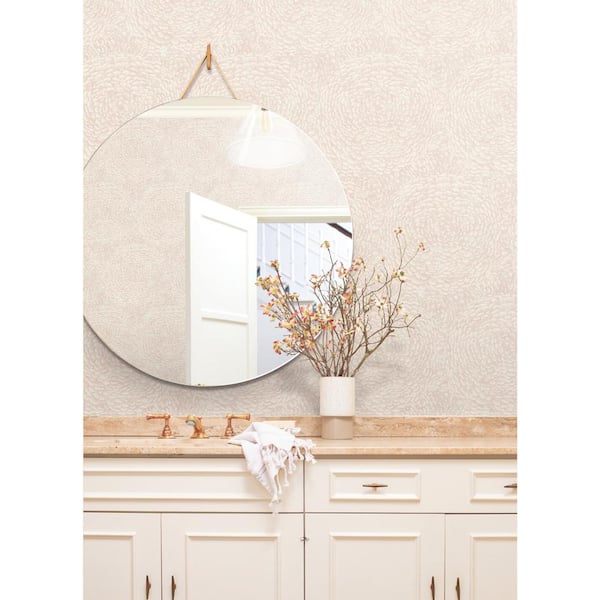 60.75 sq.ft. Pink Floret Wallpaper