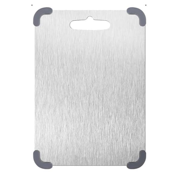 Adrinfly 2025 New Upgrade Cutting Board 14.8 in. x 9.8 in., Double - Sided with Guard Angle, Latest Thickened 0.06IN