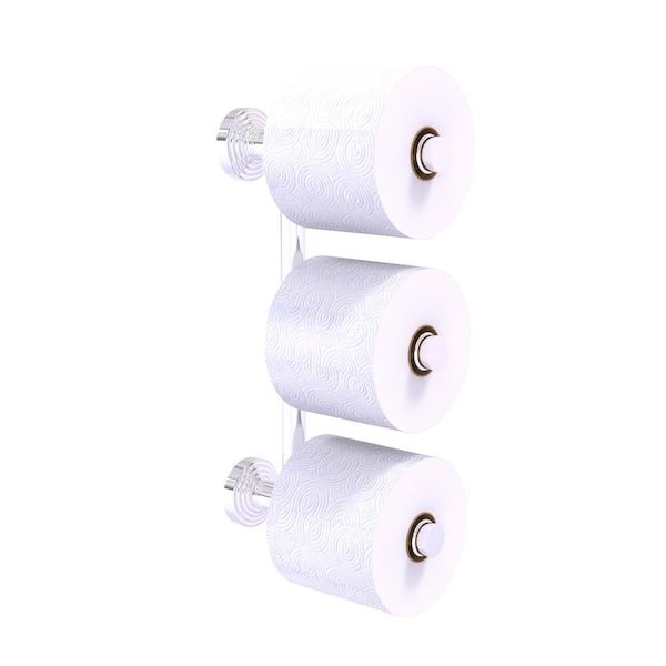 Allied Brass Waverly Place Collection Wall Mounted Toilet Paper Holder in Polished Chrome