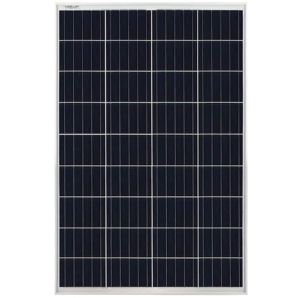 MIGHTY MAX BATTERY 200 Watt Solar Panel Poly 2pc 100w Watts 12V RV Boat Home - 2 Pack