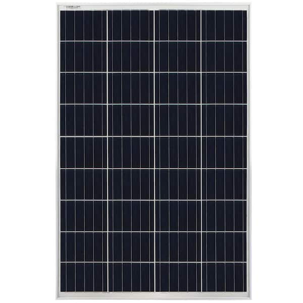 MIGHTY MAX BATTERY 100-Watt 12 volt polycrystalline off grid Solar Panel - 2 Pack