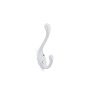 3-3/8 in. (85 mm) White Utility Wall Mount Hook (4-Pack)