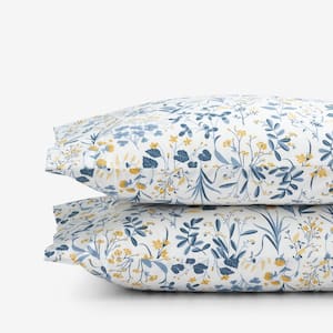 Legends Hotel Palmeros Floral Wrinkle-Free White Multi Sateen King Pillowcase (Set of 2)