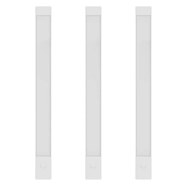 Feit Electric 10 in. (Fits 12 in. Cabinet) Plug-in White Integrated LED Dimmable Linkable Under Cabinet Light Bright White (3-Pack)