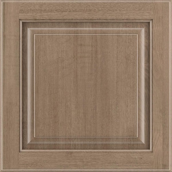 American Woodmark Portola 11 9/16 in. W x 3/4 in. D x 11 1/2 in. H in Maple Almond Cabinet Door Sample