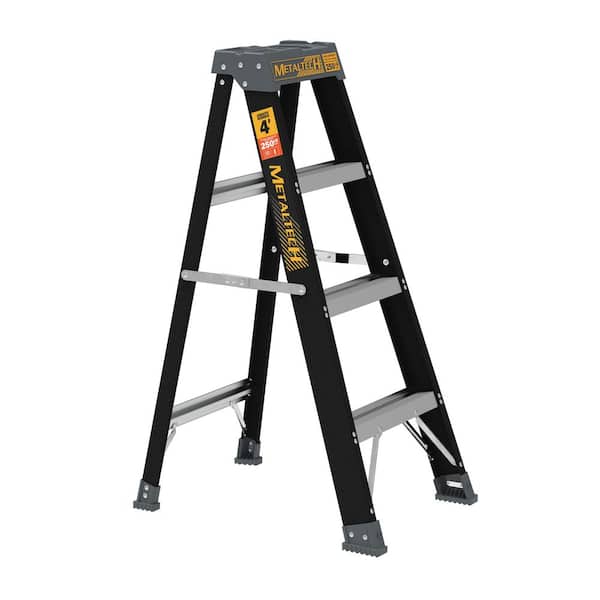 4 ft. Fiberglass Step Ladder, 250 lbs Load Capacity