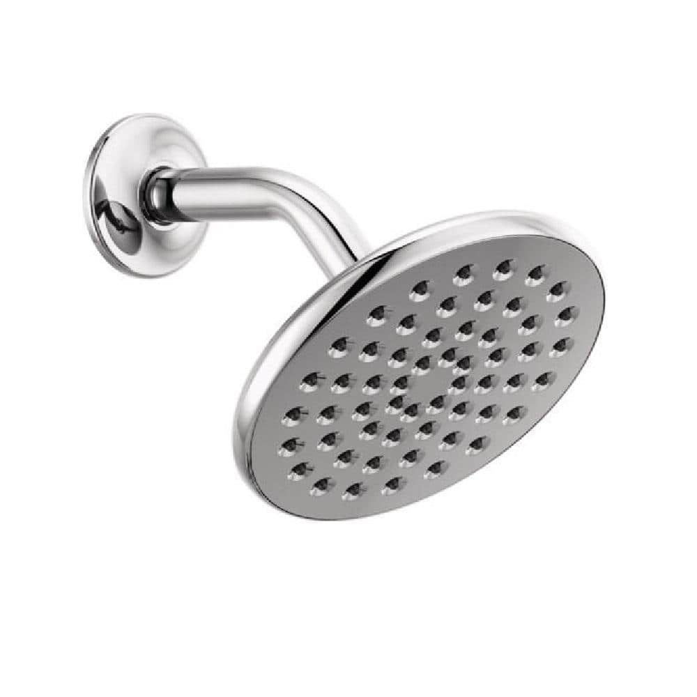 Chrome 6-Inch Modern Rain Shower Head