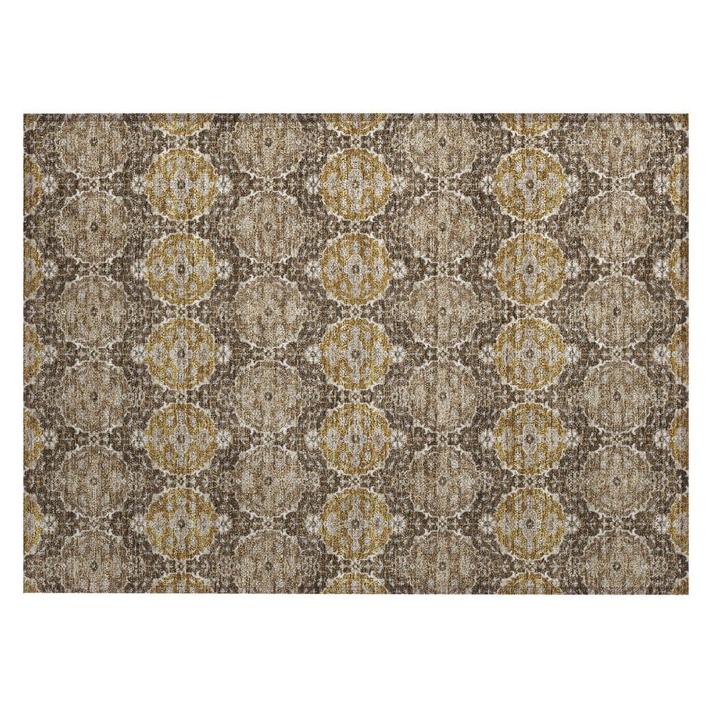 Chantille Machine Washable Indoor/Outdoor Abstract ACN2918 Chocolate 3 ft. x 4 ft. Area Rug price history on PriceWatchPro