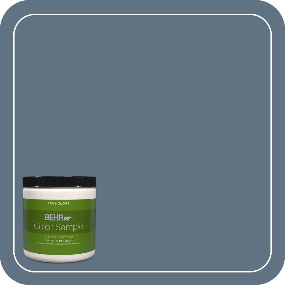 Windsor Window Color Sample BEHR PREMIUM PLUS 8 oz. #560F-6 Windsor Haze Semi-Gloss Interior ...