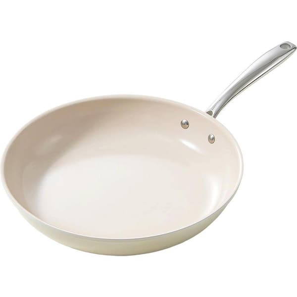 Ceramic Nonstick 11 inch Saute Frying Pan Skillet with Stay Cool Handle, All Stovetops, Oven Safe, 1 Piece