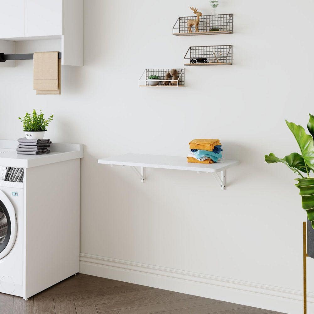 PRIMROSE CARNATION LLC 16 in. W x 31 in. D White Wall Mounted ...