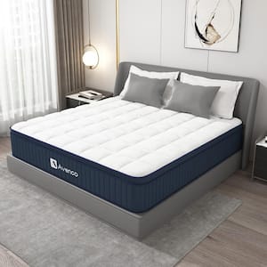 12 in. Medium Firm Hybrid Pillow Top Motion Isolation Individual Pocket Spring Queen Mattress