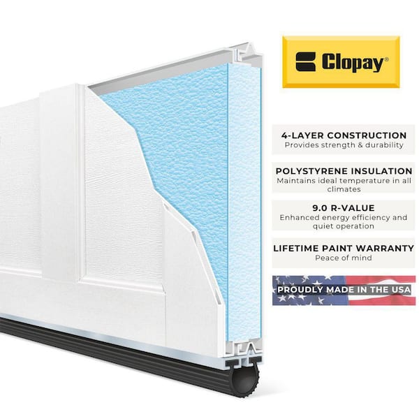 ☆THE GARAGE type27 Clopay Coachman Linear Design 9 ft x 7 ft Insulated 9.0 R-Value