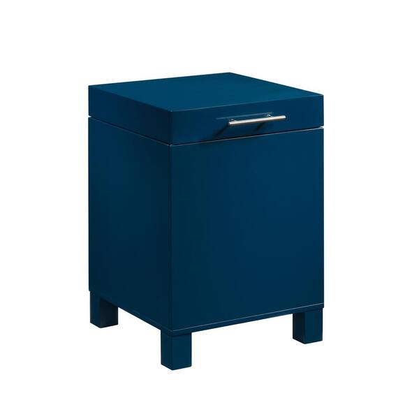 Navy Blue Storage End Side Table 422436, Navy Side Table With Drawers