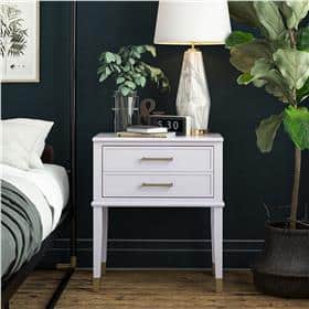 Westerleigh Cosmolicious Lavender and Gold Storage End Table