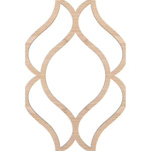 Small Villarreal Fretwork 3/8 in. x 2-2/3 ft. x 4 ft. Brown Wood Decorative Wall Paneling 1-Pack