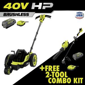 40V HP Brushless 9 in. Cordless Edger with 4.0 Ah Battery and Charger