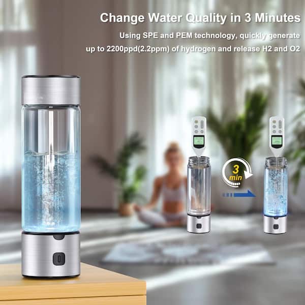 Anqtovp Hydrogen Water Bottle SPE PEM Technology 2200PPB Hydrogen