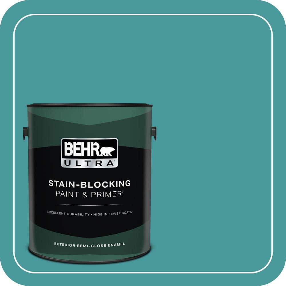 1 gal. #510D-6 Aquatic Green Semi-Gloss Enamel Exterior Paint & Primer price history on PriceWatchPro