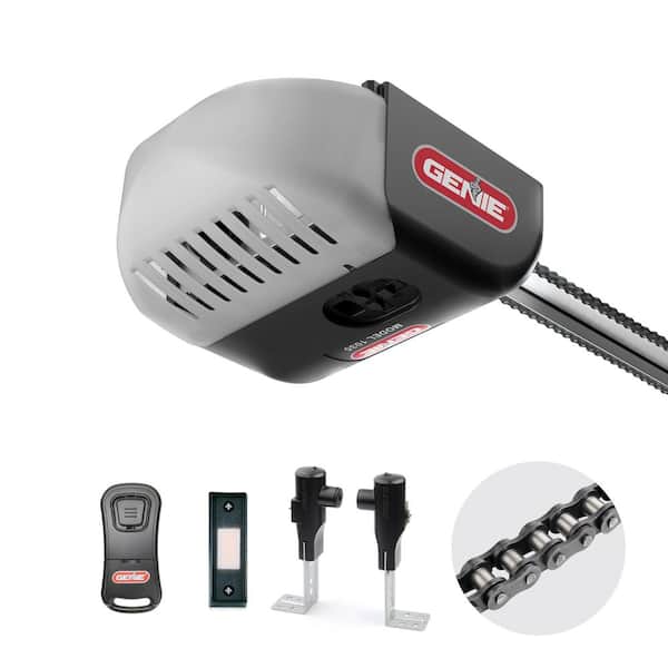 Chain Drive Garage Door Opener with 1/2 HP Motor, Ceiling-Mounted, for Sectional Doors Up To 7 ft. High and 350 lbs.