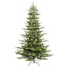 Puleo International 6.5 ft. Pre-Lit Incandescent Aspen Green Fir ...