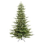 6.5 ft. Pre-Lit Incandescent Aspen Green Fir Artificial Christmas Tree with 500 UL Clear Lights