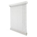 Basic Collection Pre-Cut 47.5 in. W x 60 in. L Cordless Room Darkening Faux Wood Blinds with 2 in. Slats