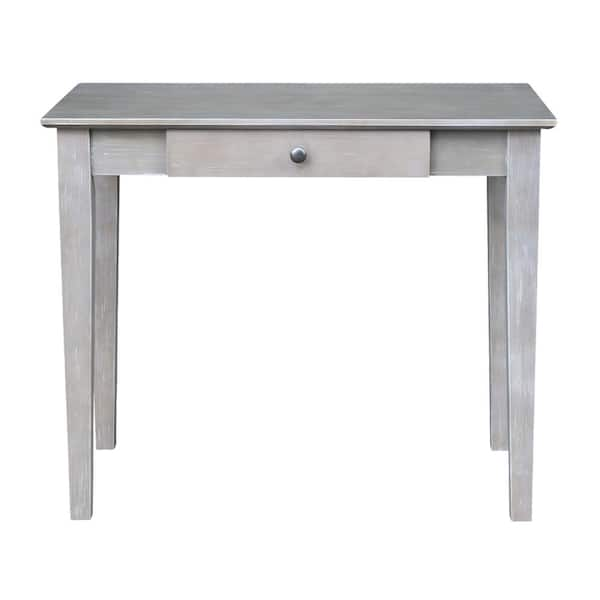 International Concepts 36 In Weathered Taupe Gray Wide Solid Wood Student Desk Of09 49 The Home Depot