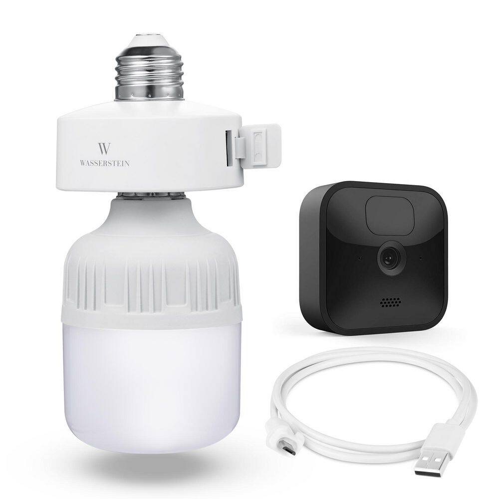 Wasserstein Bulb Socket with Blink Charging Cable, Plug in Light Socket