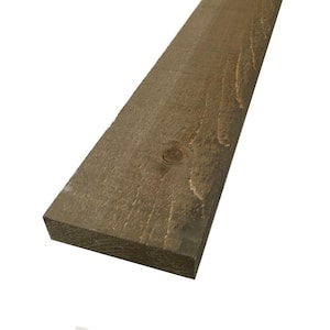 IRVING 1 in. x 4 in. x 6 ft. Barn Wood Pine Board Driftwood Brown (6 Per Box)